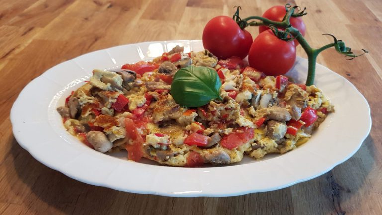 Gemüseomelett - gesund abnehmen
